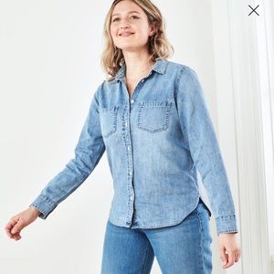NWT quince denim shirt